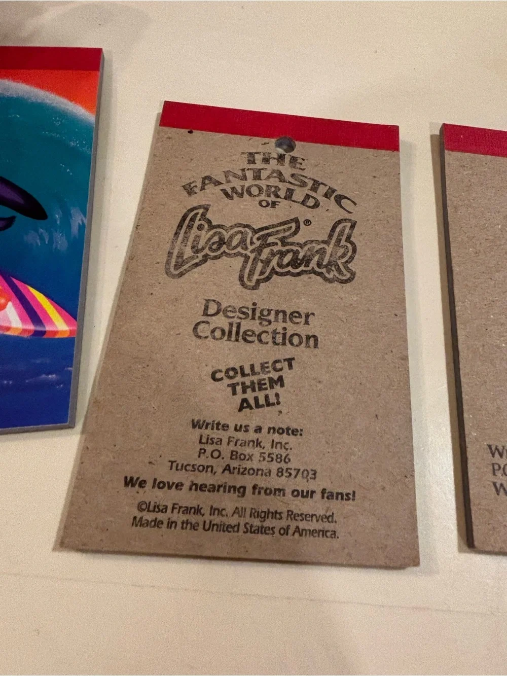 RARE 1987 Lisa Frank Designer Collection Mini Notepads Koala Flamingo Penguin